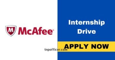 Mcafee Internship hiring