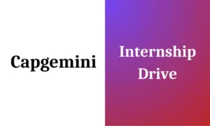 Capgemini Internship hiring