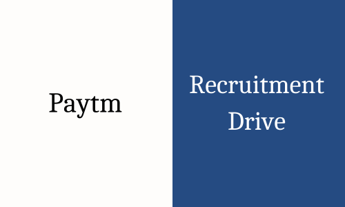 Paytm off campus drive