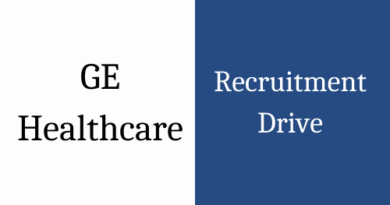 GE Healthcare Off Campus Hiring Drive