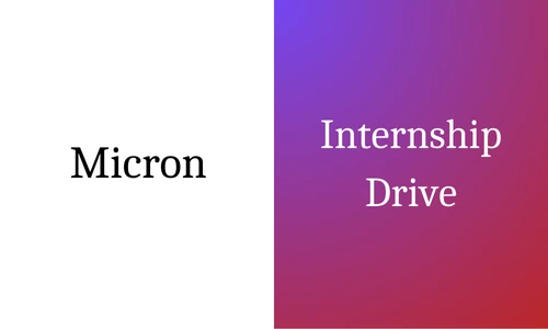 Micron Internship hiring