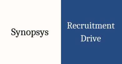 Synopsys off campus drive