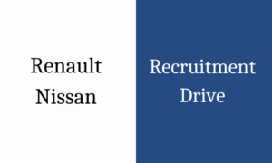 Renault Nissan off campus hiring drive