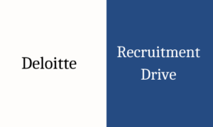 Deloitte off campus drive