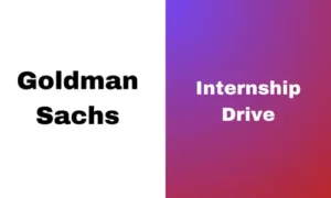 Goldman Sachs Summer Internship