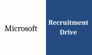 Microsoft off campus hiring drive