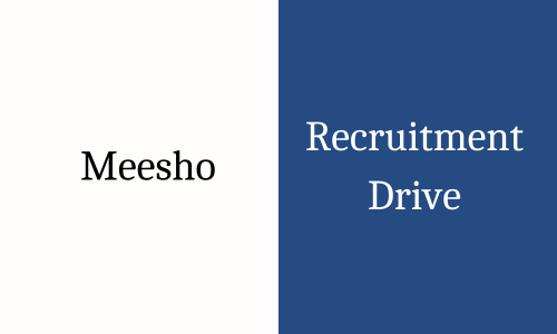 Meesho off campus drive